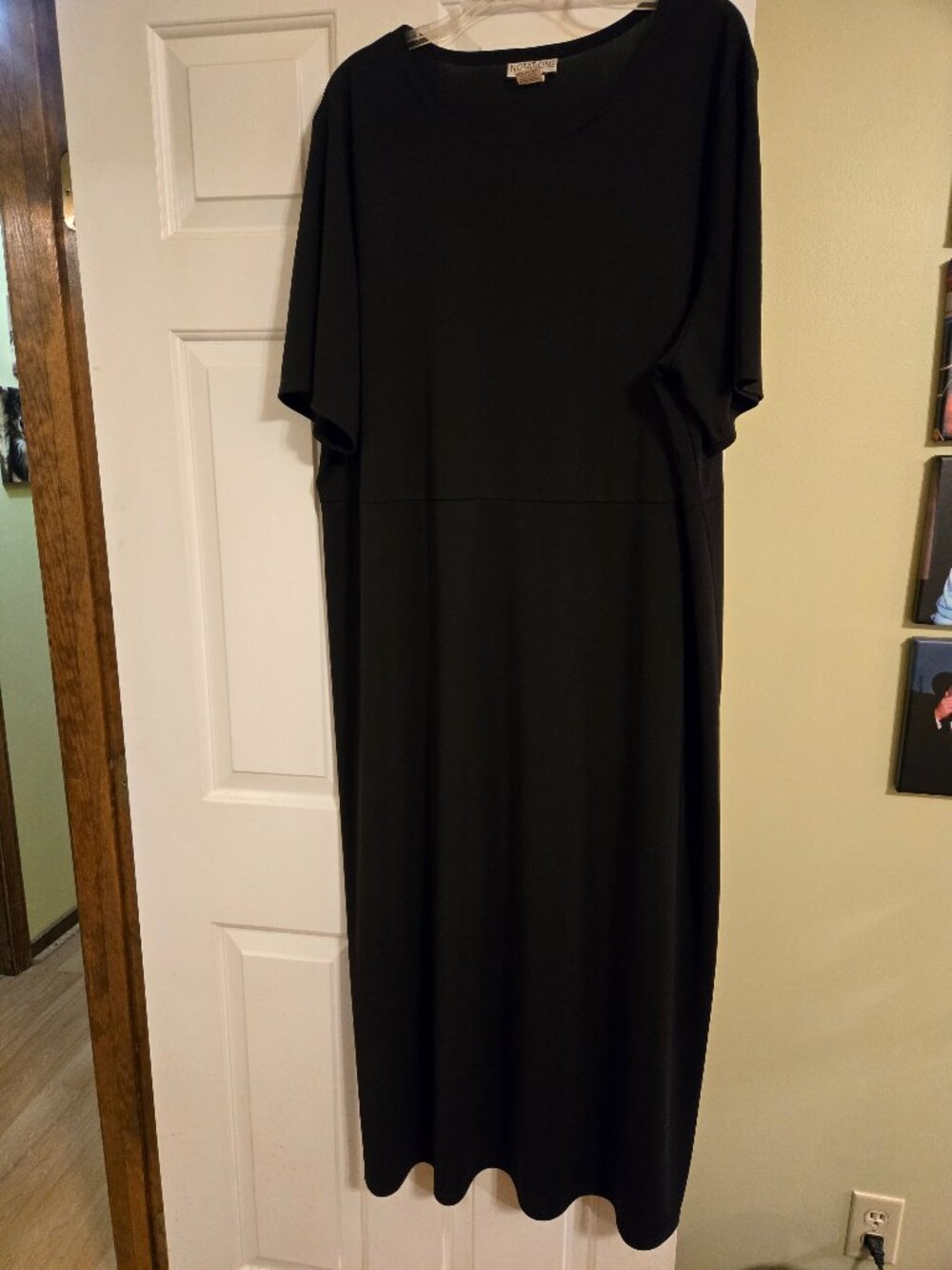 Notations short sleeve maxi dress 3X